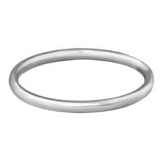 Troli Gyengéd minimalista acél gyűrű Silver (Kerület 50 mm)