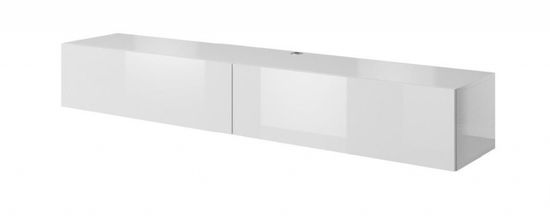Cama meble TV asztal a falon Csúszik 200 - fehér / fehér fényes