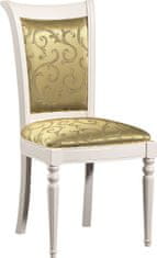 Taranko Étkező szék Egy szék M - fehér / arany-zöld minta (A4 0304)