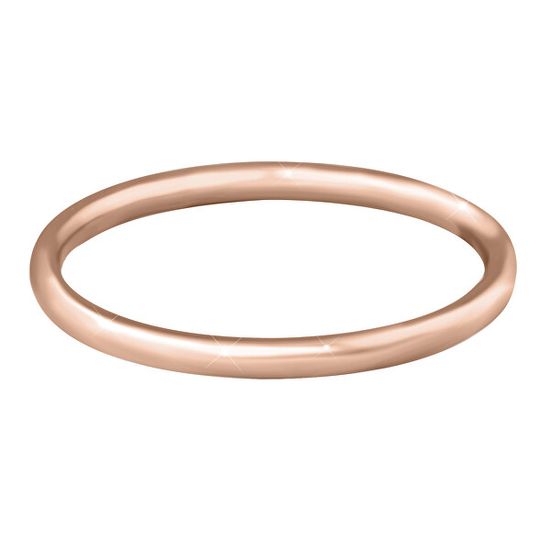 Troli Aranyozott minimalista acél gyűrű Rose Gold