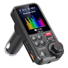 Akai jeladó, FMT-93BT, Bluetooth 5.0, 1,8" színes LCD kijelző, mikrofon, USB, MP3, WMA, APE, FLAC, WAV