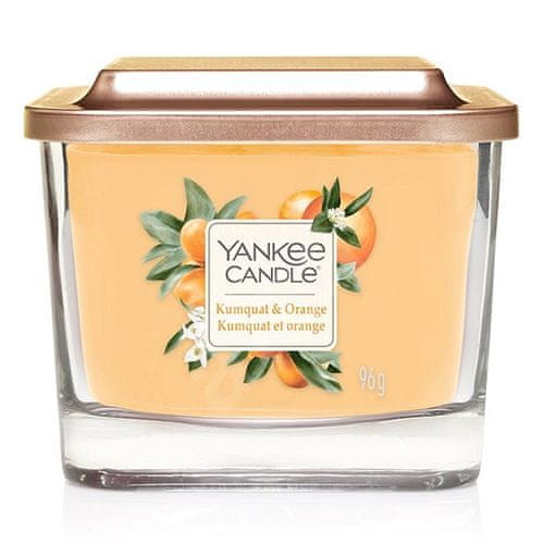Yankee Candle Gyertya egy üvegvázában Yankee gyertya, Kumquat és narancs, 96 g