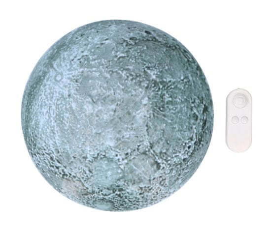 GRUNDIG Asztali lámpa a Hold imitációjával, 10cm átmérővel, távirányítóval
