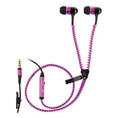 Trevi sztereó fülhallgató mikrofonnal, ZIP 681 M fülhallgató fejhallgató, rózsaszín