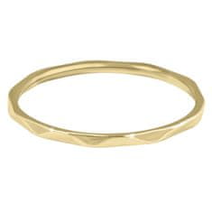 Troli Minimalista gyengéd kivitelezésű aranyozott gyűrű Gold (Kerület 62 mm)