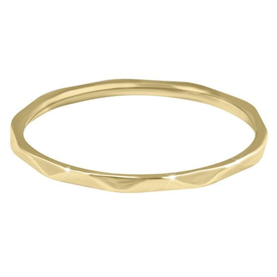 Troli Minimalista gyengéd kivitelezésű aranyozott gyűrű Gold
