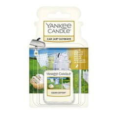 Yankee Candle autófrissítő, Tiszta pamut, 1x címke