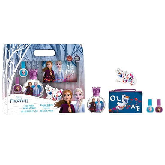 EP LINE Disney Frozen - EDT 50 ml + 2x körömlakk + körömreszelő + kozmetikai táska