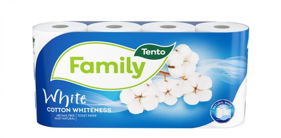 Tento Aroma Cotton Whiteness 8x8 db - 2-rétegű WC-papír