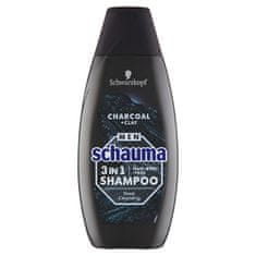 Schauma 3v1 Charocal + Clay (Hair Body Face Shampoo) 3 az 1-ben sampon férfiaknak (Mennyiség 400 ml)