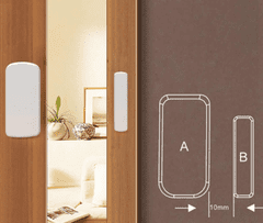 Secutek Vezeték nélküli mágneses ajtó/ablak nyitás érzékelő