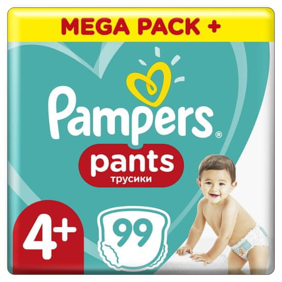 Pampers Pants Maxi+ (4+) (9-15 kg) nadrágpelenka 99 db – Havi csomagolás
