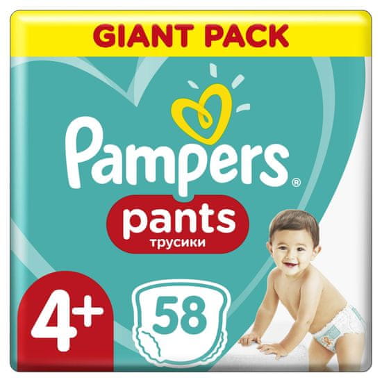 Pampers Pants Maxi+ (4+) (9-15 kg) Giant Pack - nadrágpelenka 58 db