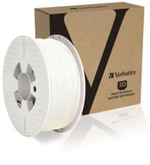 Verbatim nyomtatószál, ABS, 1,75 mm, 1 kg, fehér (55027)
