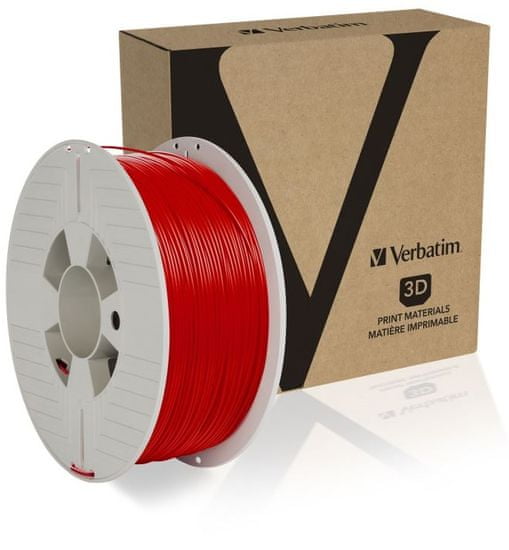 Verbatim nyomtatószál, PLA, 1,75 mm, 1 kg, piros (55320)