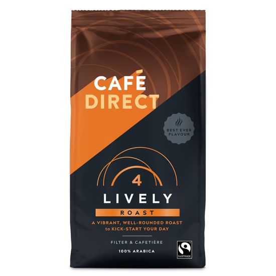 Cafédirect Lively őrölt kávé karamell aromával 227g