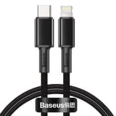 BASEUS Data kábel USB-C / Lightning PD 20W 1m, fekete
