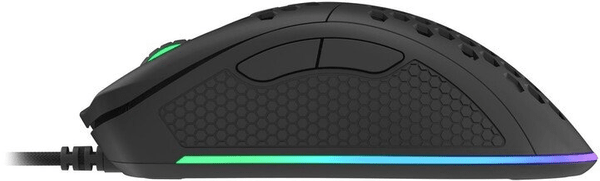 Genesis Krypton 550 gamer egér,fekete, (NMG-1680) fokozott érzékenység, optikai érzékelő, színes LED háttérvilágítás, makrók, programozható gombok