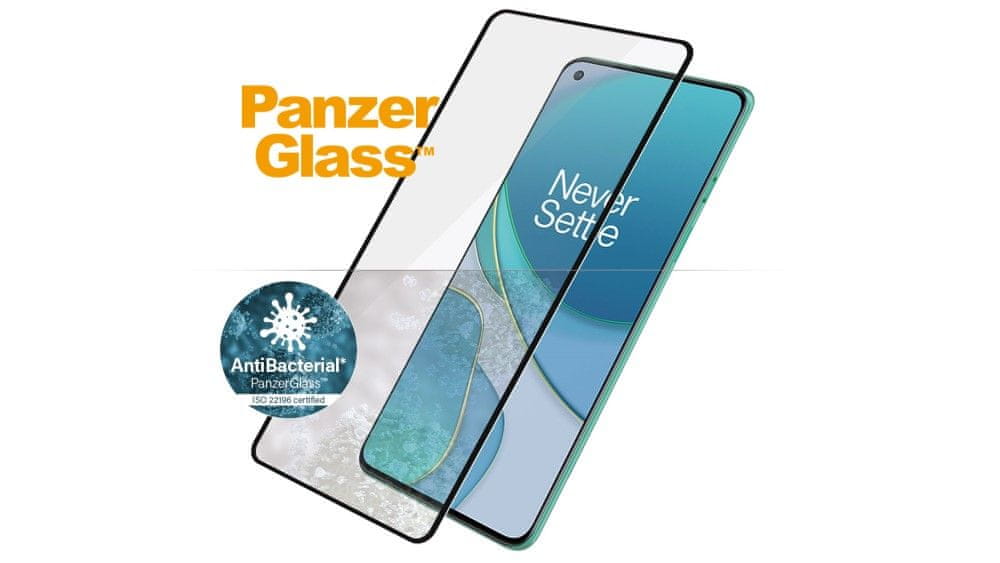 PanzerGlass Edge-to-Edge Antibacterial OnePlus 8T készülékhez 7016, fekete