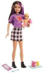 Mattel Barbie bébiszitter Skipper kisbabával