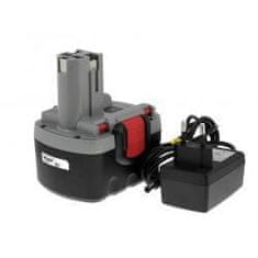 POWERY Akkumulátor Bosch 2607335533 O-Pack Li-Ion töltővel