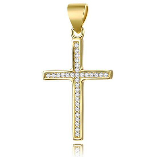 Beneto Aranyozott ezüst medál Kereszt AGH592-GOLD