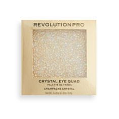Revolution PRO Szemhéjfesték paletta Ultimate Crystal Eye Quad Champagne Crystal 3,2 g