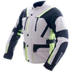 Cappa Racing MELBOURNE férfi szürke/fluo/fekete textil motoros dzseki 3XL