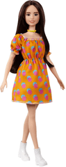 Mattel Barbie Modell 160 - Narancssárga ruha pöttyökkel