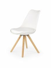 Halmar Étkező szék K201 - fehér / bükk
