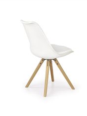 Halmar Étkező szék K201 - fehér / bükk
