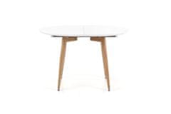 Halmar Összecsukható étkezőasztal Edward - fehér fényű / Tölgy San Remo