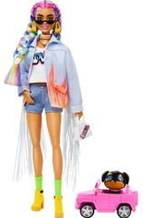 Mattel Barbie Extra farmer kabátban, rojttal