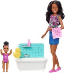 Mattel Barbie babysitter káddal, afroamerikai