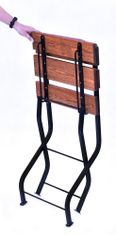 Rojaplast WEEKEND öszehajtható szék, barna