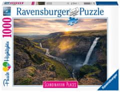 Ravensburger Puzzle 167388 Skandinávia Haifoss vízesés, Izland 1000 darabos