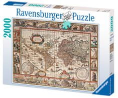 Ravensburger Puzzle 166336 - Világtérkép, 2000 darabos