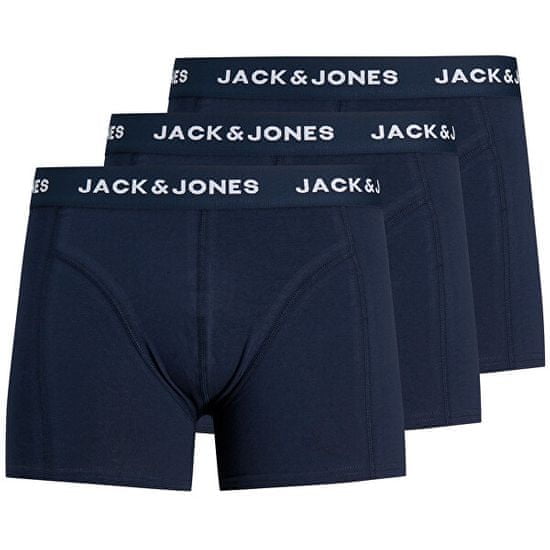 Jack&Jones 3 PACK - férfi boxeralsó JACANTHONY 12171946 Blue Nights