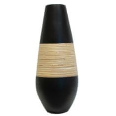 Fernity Üveg váza Fekete bambusz L.