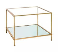 Mørtens Furniture Anite dohányzóasztal, 60 cm, arany