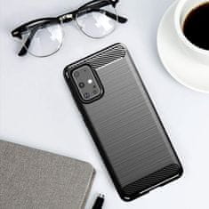 IZMAEL Carbon Bush TPU tok Samsung Galaxy M51 telefonhoz KP19355 fekete