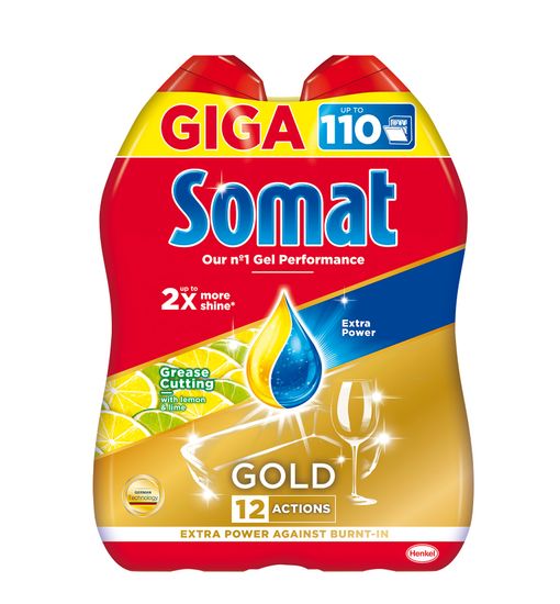Somat Gold Gel Anti-grease Lemon 2 x 990 ml
