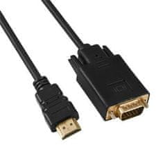 PremiumCord Kábel HDMI-VGA átalakítóval, kábel hossza 2 m khcon-50