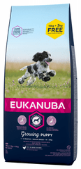 Eukanuba Puppy & Junior Medium Breed 15 kg + 3 kg