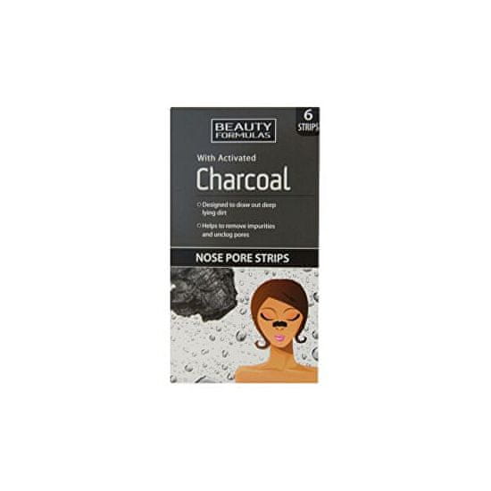Beauty Formulas Orrtisztító szalagok aktív szénnelCharcoal(Nose Pore Strips) 6 db