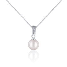 JwL Luxury Pearls Elegáns nyaklánc tengeri gyönggyel és kristályokkal JL0658 (lánc, medál)