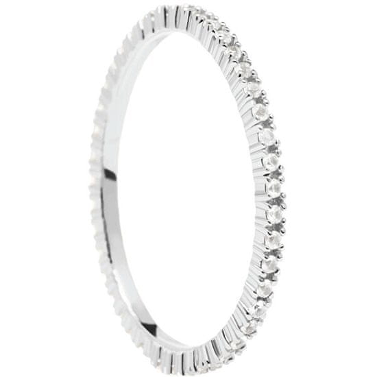 PDPAOLA Ezüst gyűrű csillogó cirkónium kővel White Essential Silver AN02-347