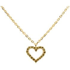 PDPAOLA Gyengéd aranyozott nyaklánc szívvel Olive Olive Heart Gold CO01-223-U (lánc, medál)