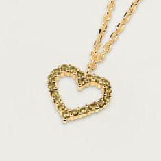 PDPAOLA Gyengéd aranyozott nyaklánc szívvel Olive Olive Heart Gold CO01-223-U (lánc, medál)