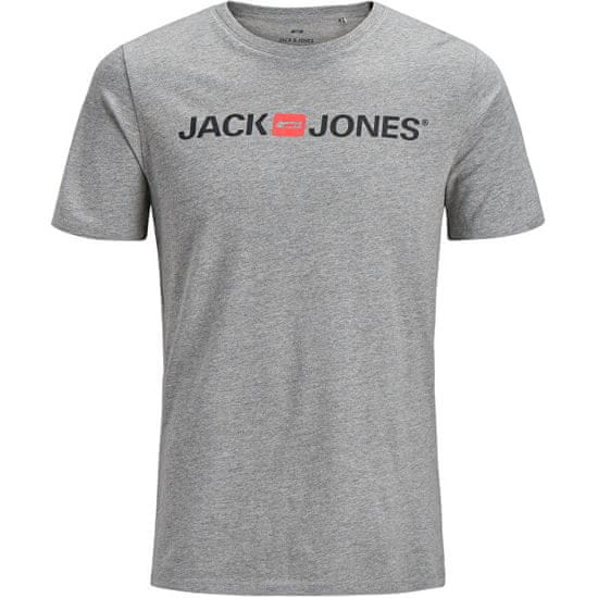 Jack&Jones Férfi póló JJECORP Slim Fit 12137126 Light Grey Melange